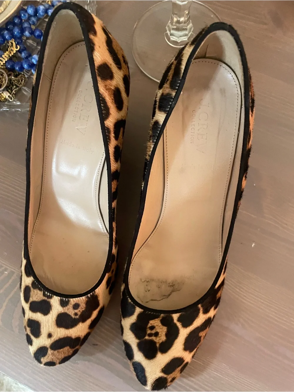 J.Crew Leopard Print Women's Pointed Toe wedges 9.5
